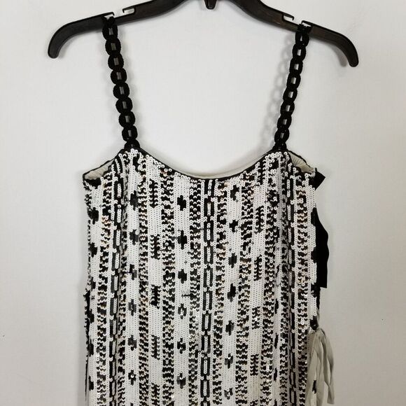 3.1 Phillip Lim Bohemian Sequin Dress Sz 2 White Copper Party Event Designer - Picture 3 of 13